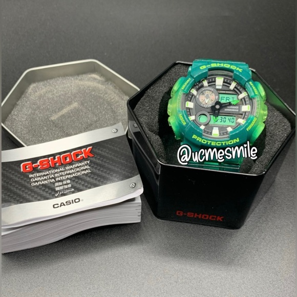 Casio G-SHOCK GAX100 Green Sports Men's Watch - Picture 10 of 13